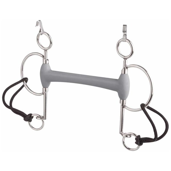 Beris Lang æggebutt Snaffle Hard Bit Pelham Søvfarvet 120 mm