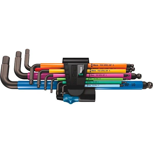 Wera 950/9 Hex-plus Hf 1 L-key Set Monivärinen