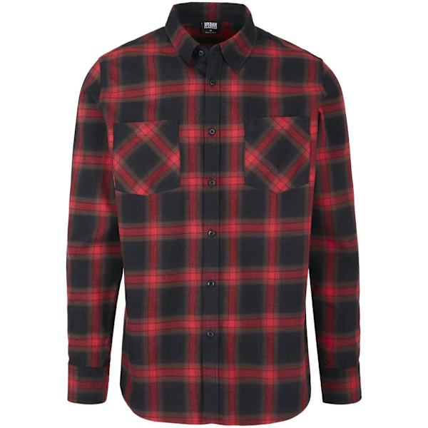 Urban Classics Flanell Skjorte 6 Sort M Mand