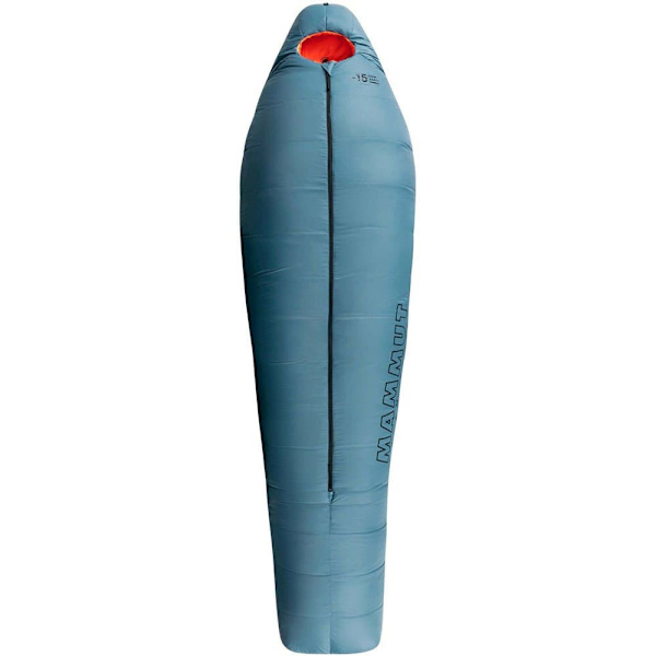 Mammut Sovepose Komfort Ned-15ºc Blå Long / Central Zipper
