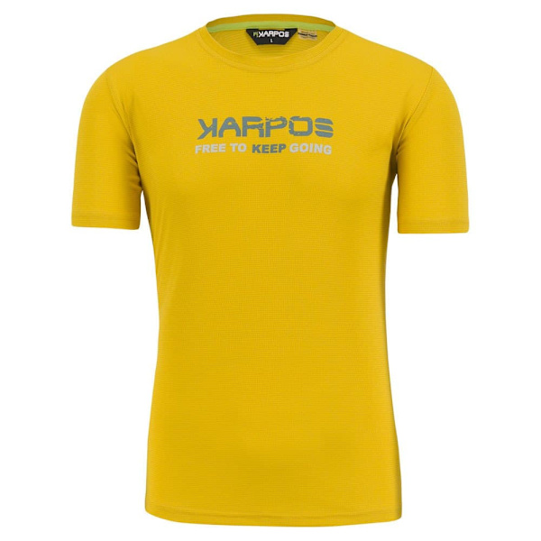 Karpos Val Federia T-shirt Med Korta ärmar Gul XL Man