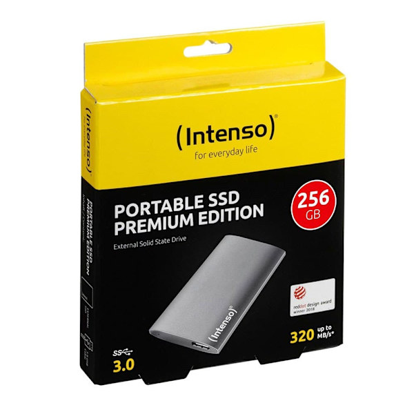 Intenso Externe 1.8 256gb Usb 3.0 Harmaa
