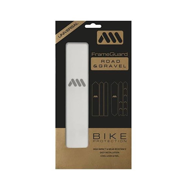 All Mountain Style Road Frame Guard Extra Tarrat Gravel Valkoinen