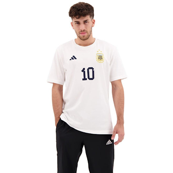 Adidas Kortärmad T-shirt Messi 10 Gfx Vit L Man