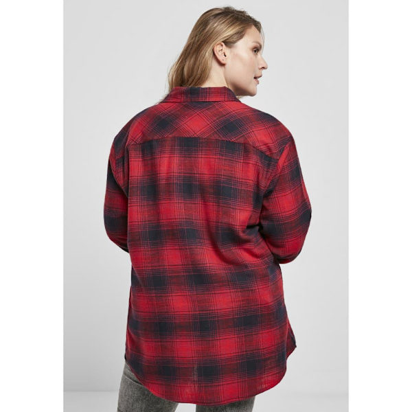 Urban Classics Checked Grunge Skjorte Med Lange ærmer Sort L Mand