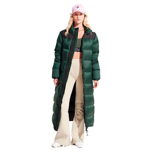 Superdry Jacka Longline Code Down Puffer Grönt M Kvinna