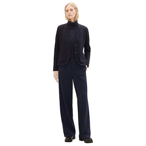 Tom Tailor Blazer 1038703 Ottoman Structure Blå M Kvinna