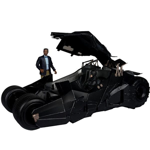 Mcfarlane Toys Dc Multiverse Tumbler -ajoneuvo Lucuis Fox -figuurilla The Dark Knight Gold Label
