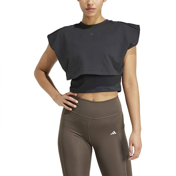 Adidas Power Boxy French Terry 3 Stripes Tanktop  L Kvinde