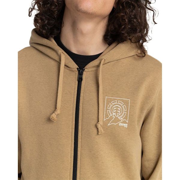 Element Sweatshirt Med Full Dragkedja Ursa Brun M Man