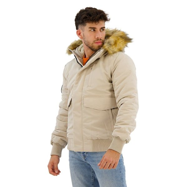 Superdry Everest Pufferjakke Beige XL Mand