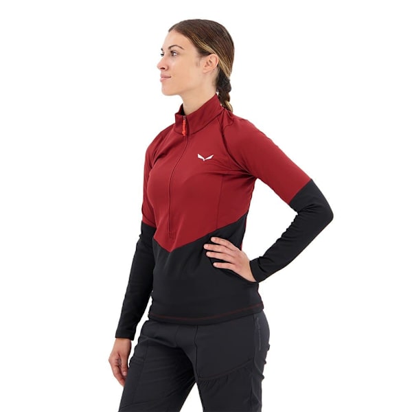 Salewa Half Zip Fleece Puez Pullover Punainen XL Nainen