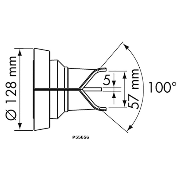 Plastimo Akselin Tuki Mini Contest Hopeinen 57 mm