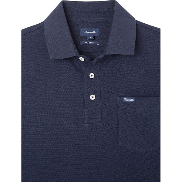 FaÇonnable Pima Pocket Kortærmet Polo Blå M Mand