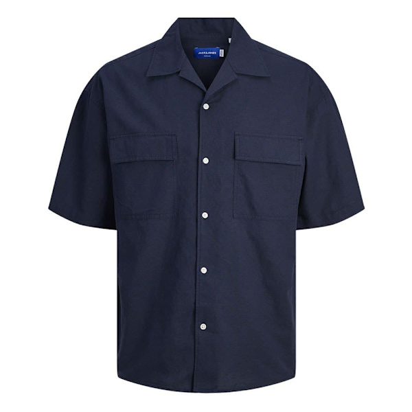 Jack & Jones Summer Kortærmet Skjorte Blå L Mand
