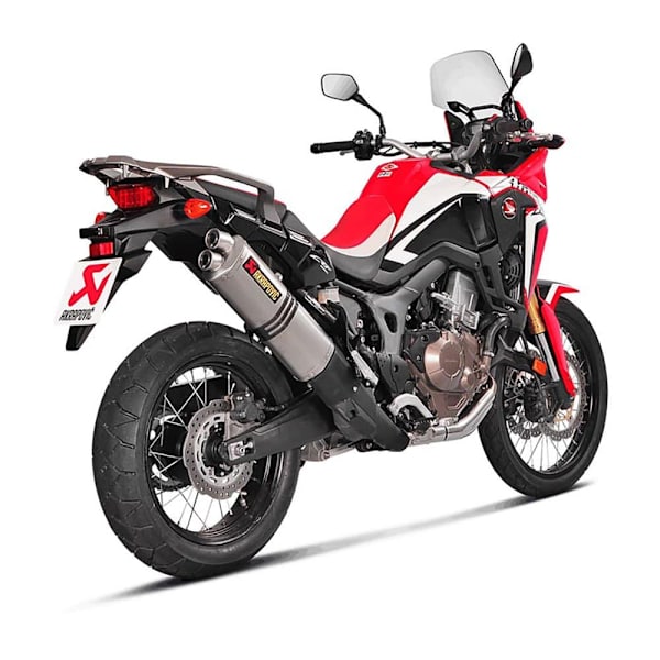 Akrapovic Ljuddämpare Slip On Line Titanium Crf 1000l Africa Twin 16-18 Ref:s-h10so16-wt Silver