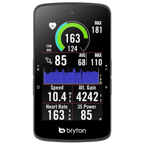 Bryton Cykelcomputer Rider S800 E Sort