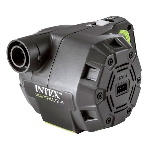 Intex Genopladelig Elektrisk Pumpe Med Adapter Sort