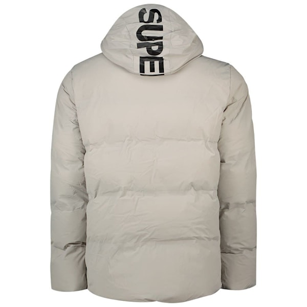 Superdry Puffer Jakke Boxy Grå S Mand