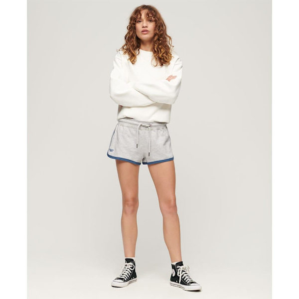 Superdry Essential Logo Racer Ub Shortsit Harmaa L Nainen