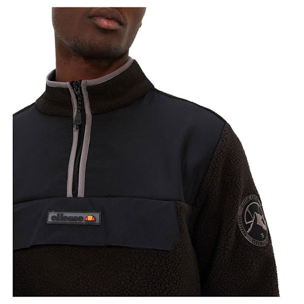 Ellesse Halv Lynlå Sweatshirt Zinco Sort M Mand