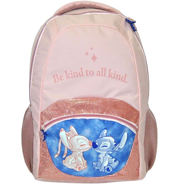 Kids Licensing Stitch Ryggsäck Be Kind To All Kind 42 Cm Rosa