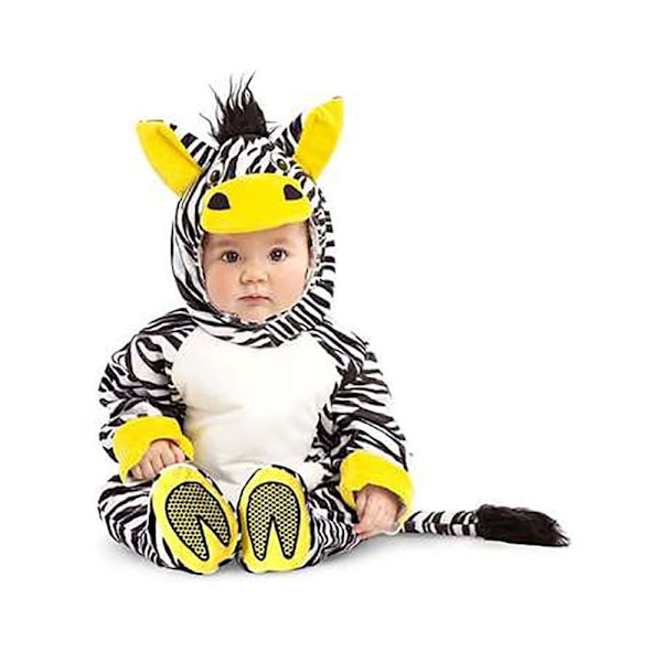 Viving Costumes Zebra Kids Custom Gul 0-6 Months