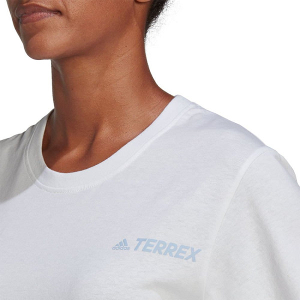 Adidas Kortärmad T-shirt Tx Moun Fu Te Vit S Kvinna