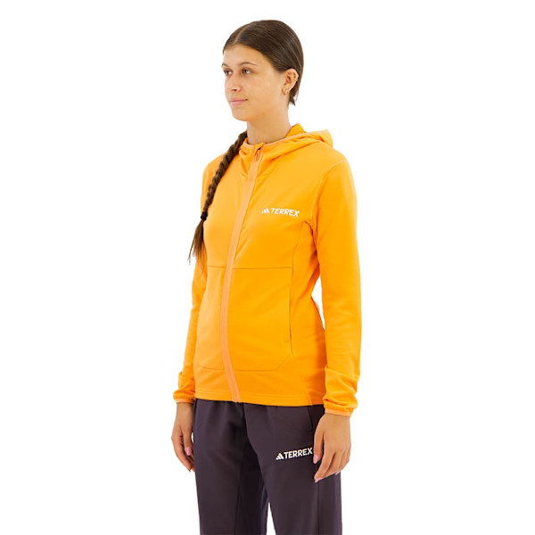 Adidas Xpr Lt J Fleecejacka Med Dragkedja Orange S Kvinna