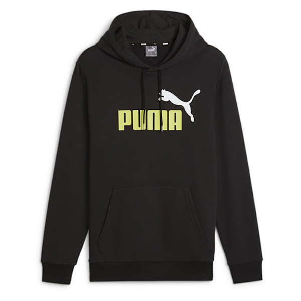 Puma Ess+ 2 Col Big Logo Hættetrøje Sort S Mand
