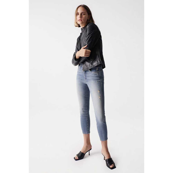 Salsa Jeans Læderjakke Basic Sort L Kvinde