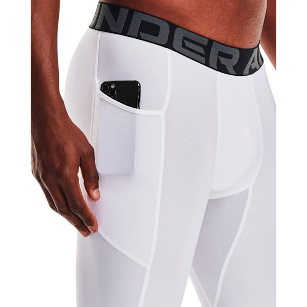Under Armour Kompression Långa Shorts Heatgear Vit L / Regular Man