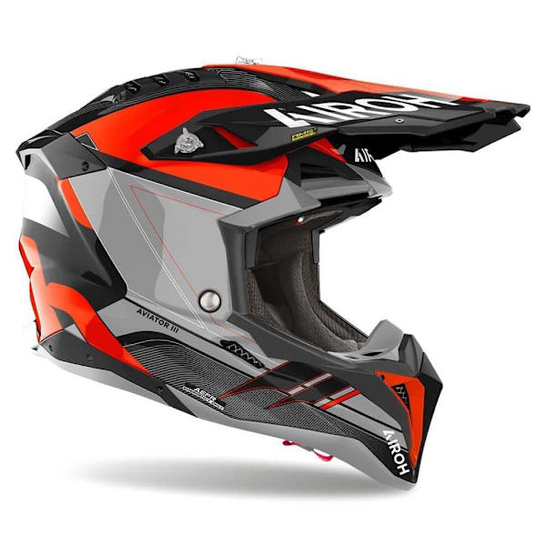 Airoh Aviator Iii Saber Offroadhjelm Orange L