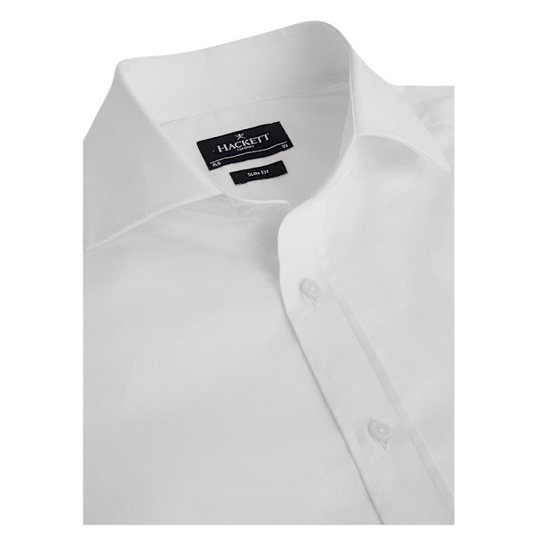 Hackett Stretch Pop Bc Skjorte Med Lange ærmer Hvid L Mand