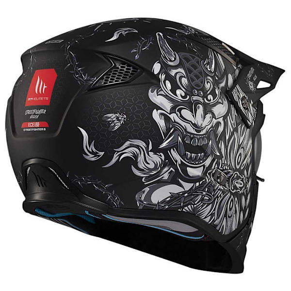 Mt Helmets Streetfighter Sv Hellish Modulaarinen Kypärä Musta M