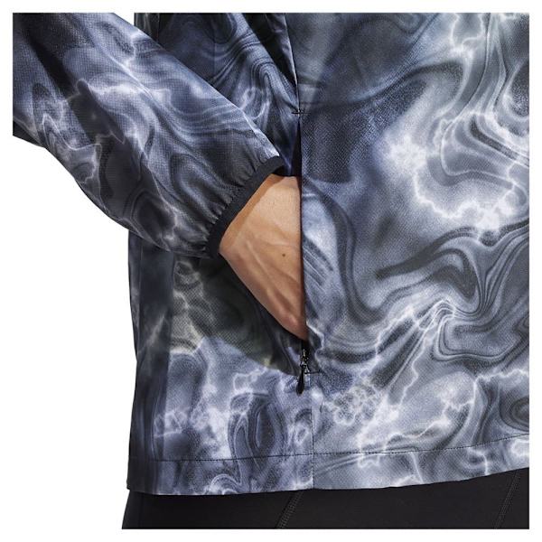 Adidas Jakke Own The Run Allover Print Windbreaker Grå XS Kvinde