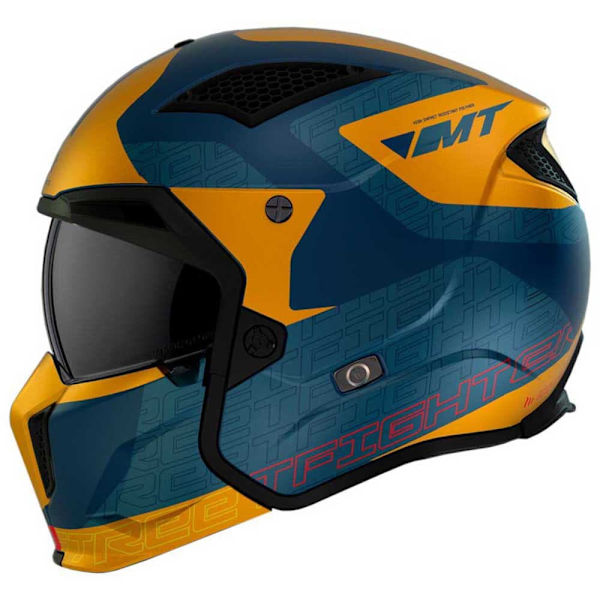 Mt Helmets Cabriolet Hjälm Streetfighter Sv S Totem Flerfärgad L