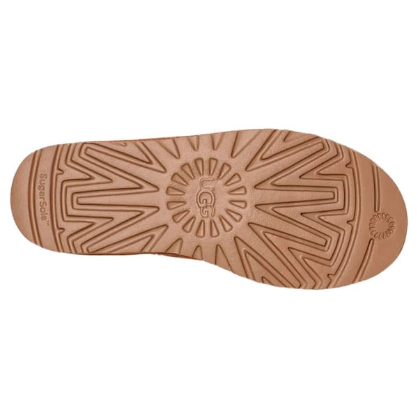 Ugg Stövlar Classic Short Zipper Tape Logo Beige EU 37 Kvinna