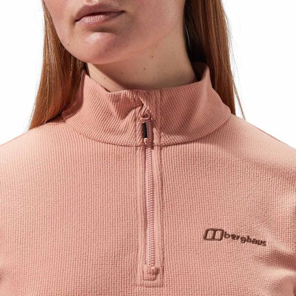 Berghaus Ryten Fleecejakke Med Halv Lynlås Rosa 8 Kvinde