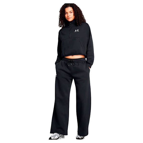 Under Armour Icon Fleece Oversized Halv Lynlås Sweatshirt  L Kvinde