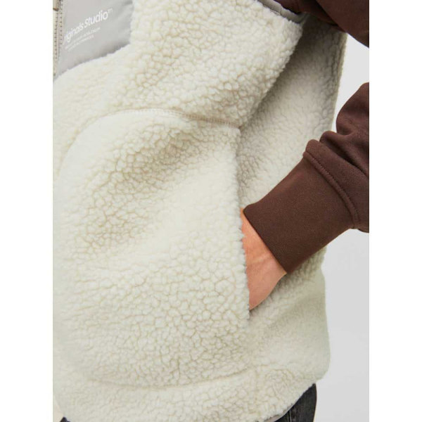 Jack & Jones Väst Erbro Teddy Beige M Man