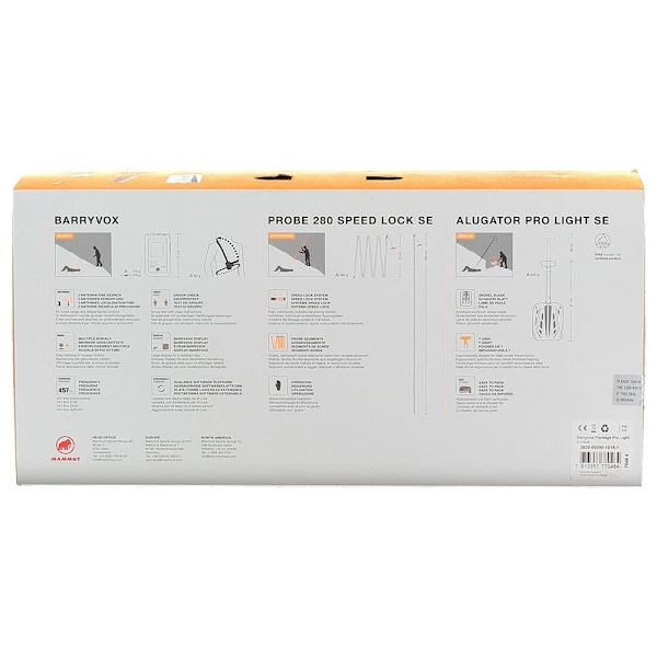 Mammut Barryvox Pakke Pro Light Europe Sort