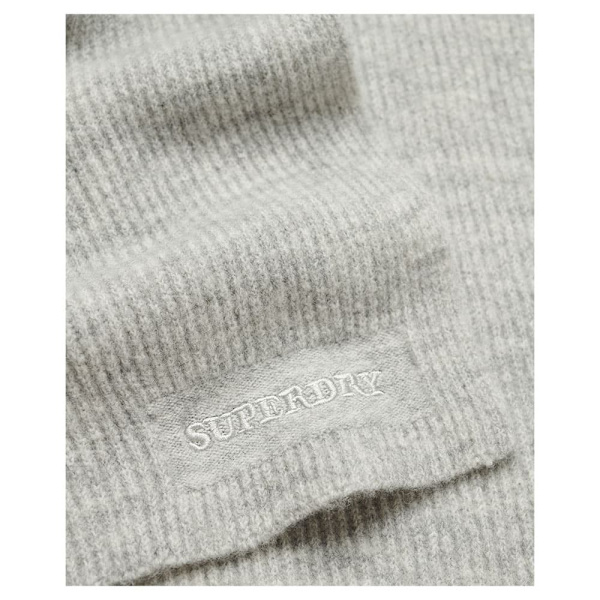 Superdry Soft Rib Halstørklæde Grå  Mand