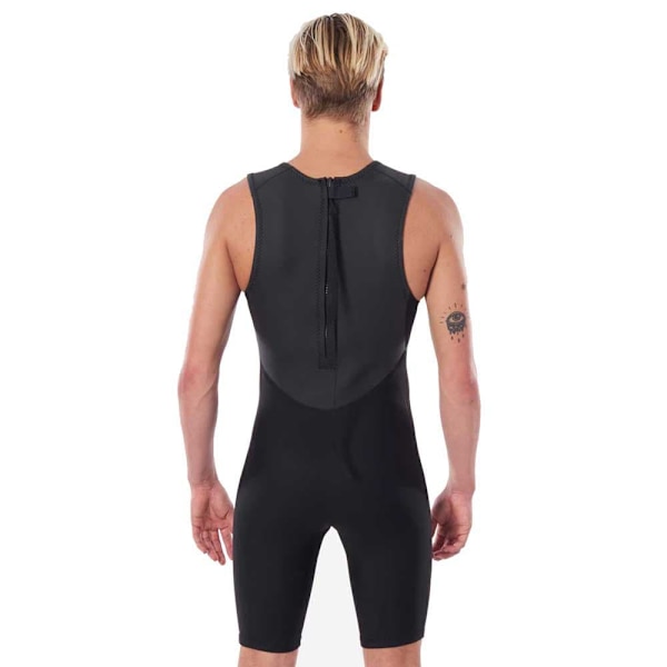 Rip Curl Shorty Med Lynlås Bagpå Dawn Patrol Short John Sort XL