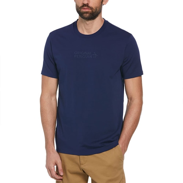 Original Penguin Graphic Confetti Logo T-shirt Med Korte ærmer Blå XL Mand