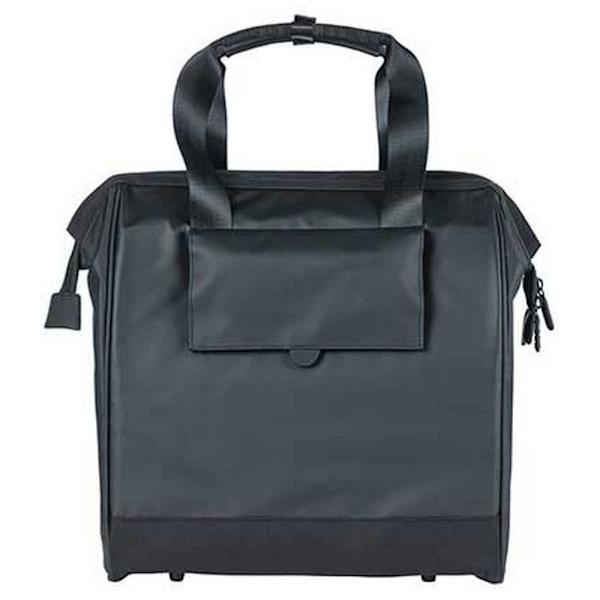 Basil Laukku Grand Tarpaulin Hook-on 23l Kanssa Heijastimet Musta