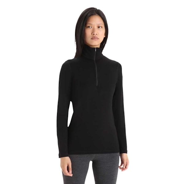 Icebreaker Merino 260 Tech Langærmet Baselayer Sort S Kvinde