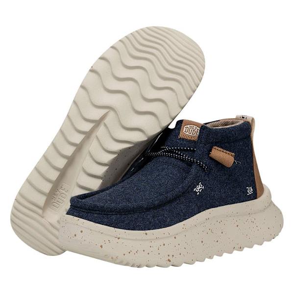 Hey Dude Skor Wendy Peak Hi Wool Blå EU 41 Kvinna