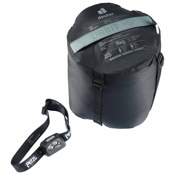 Deuter Sovsäck Orbit +5° Grå Regular / Left Zipper