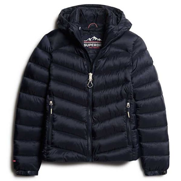 Superdry Fuji Padded Jakke Blå L Kvinde